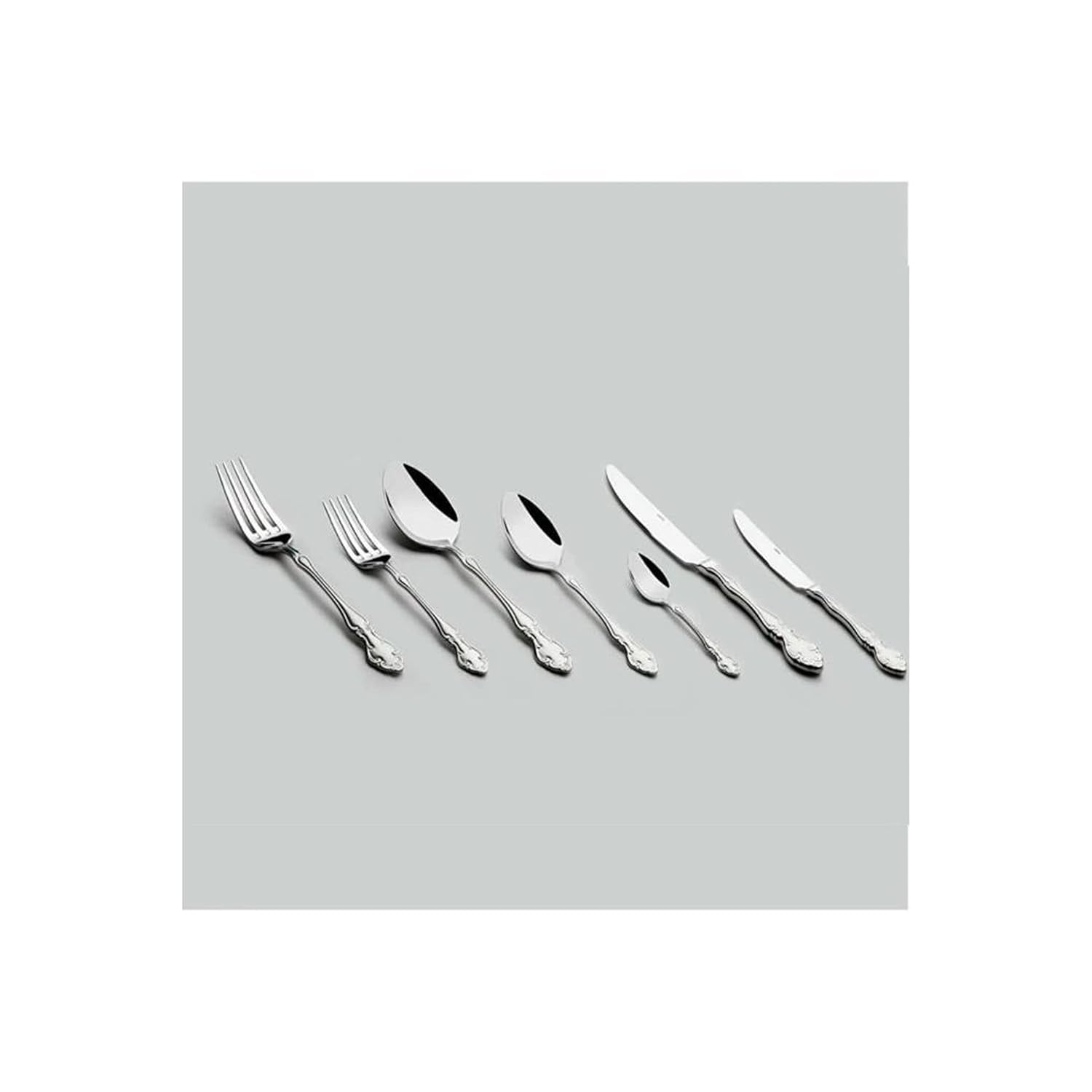 Nehir Adriana Sade 12 Kişilik 89 Parça Deri Kutulu Çatal Kaşık Bıçak Takımı