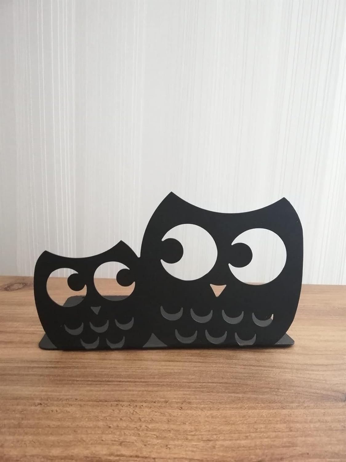 RİSİNGMABER Dekoratif Baykuş Desenli Metal Kitap Tutucu