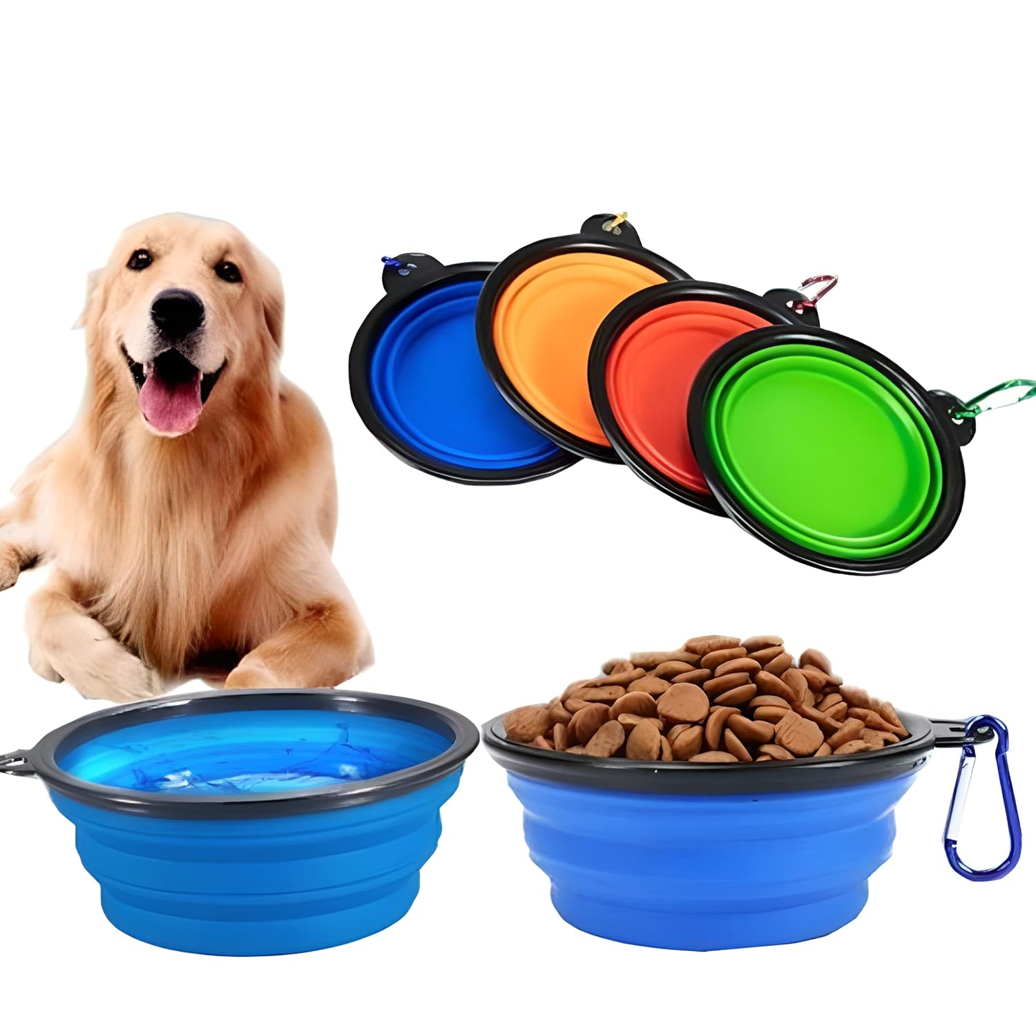 Katlanabilir Kedi Köpek Mama-Su Kabı, Evcil Hayvan Mama-Su Kabı