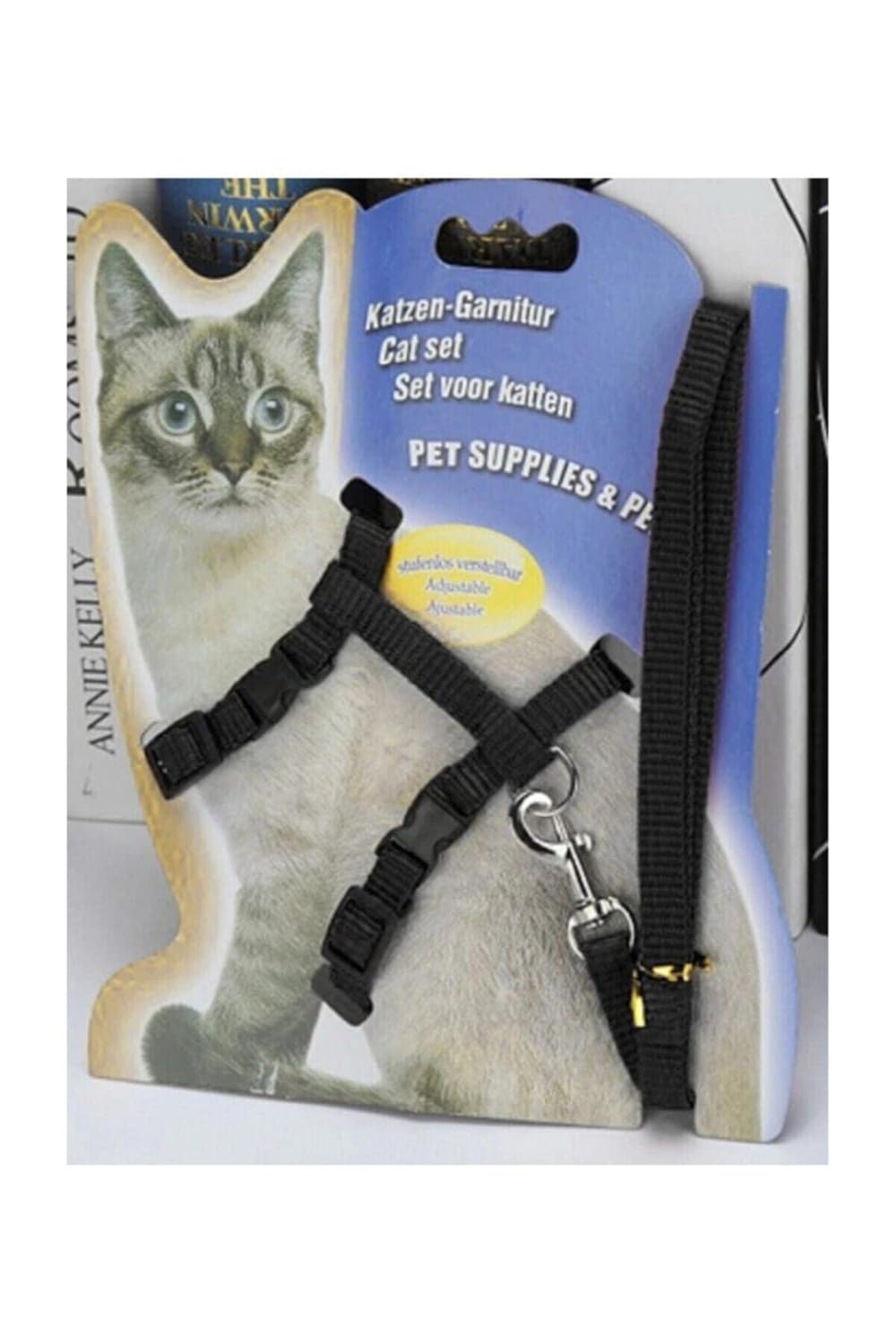 Tineke Kedi Göğüs Tasması Ve Gezdirme Seti No: 113 Siyah