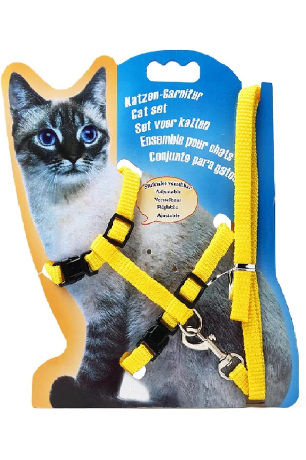 Tineke Kedi Göğüs Tasması Ve Gezdirme Seti No:116 Sarı