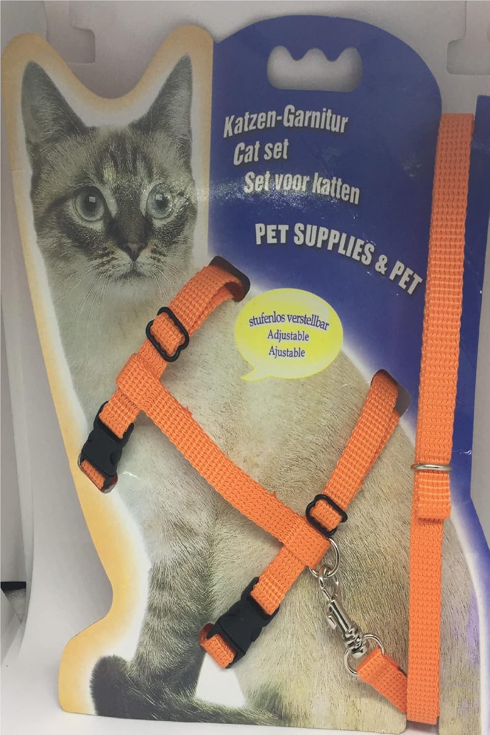 Tineke Kedi Göğüs Tasması Ve Gezdirme Seti No: 110 Turuncu