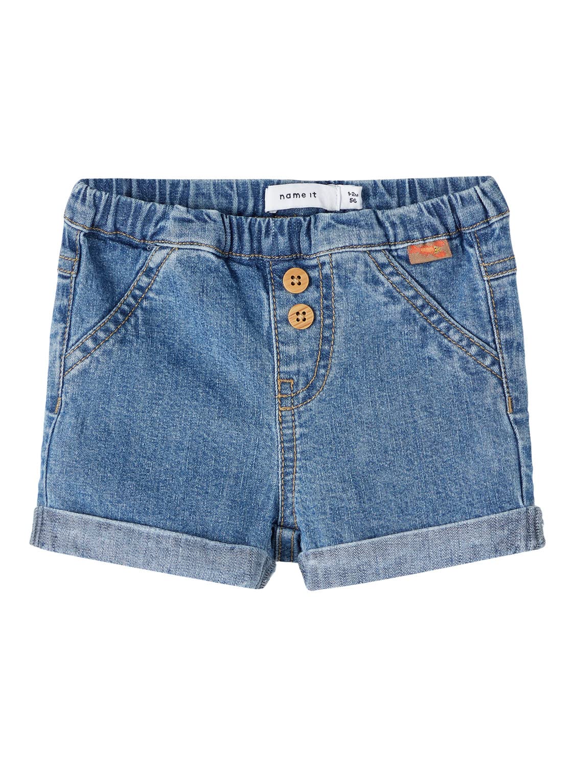 NAME IT BABY NBMBEN DNM LONG SHORTS 3025-LI HKoyu mavi denim Erkek Çocuk 4-6 Month