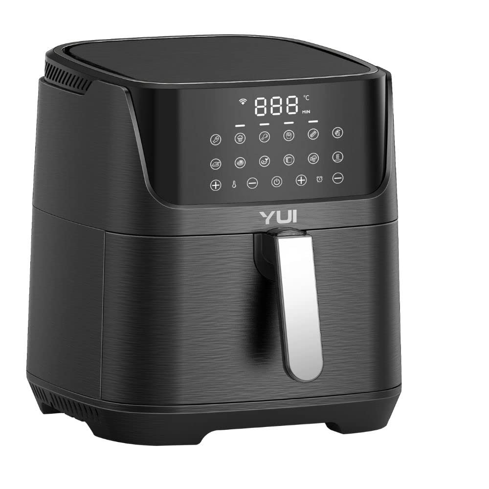 YUI M25 Maxifry Pro 5.5 Lt. Smart Dokunmatik Airfryer Sıcak Hava Fritöz Siyah