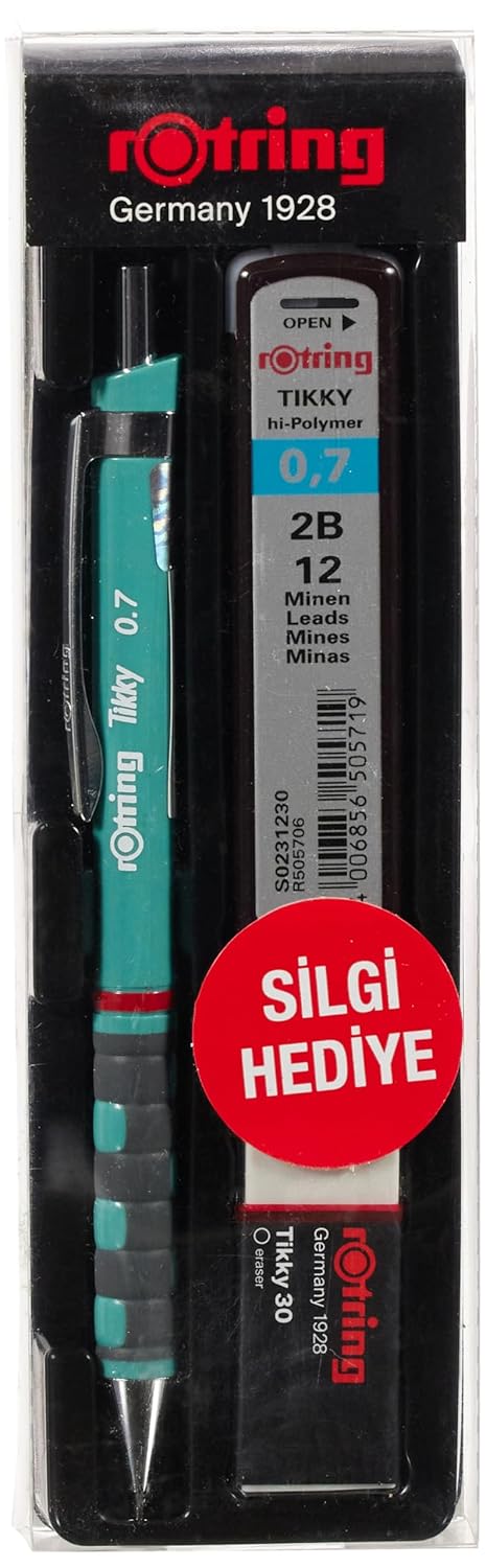 Rotring TIKKY Min Silgi 3'lü Okul Seti- 0.7 Deniz Mavi