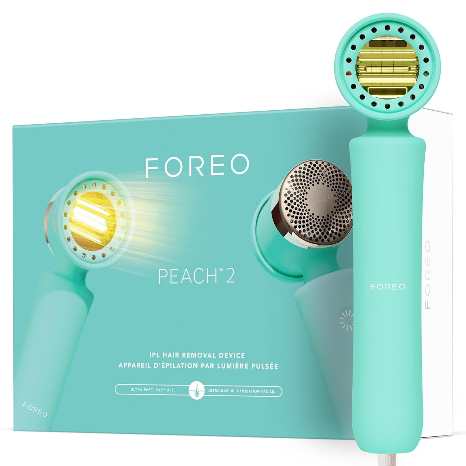 Foreo ' PEACH 2 IPL epilasyon cihazı, lazerli epilasyon ve kadın epilatörüne alternatif, vücut ve yüz için kalıcı epilasyon - 10 dakika tedavi - cilt soğutma teknolojisi
