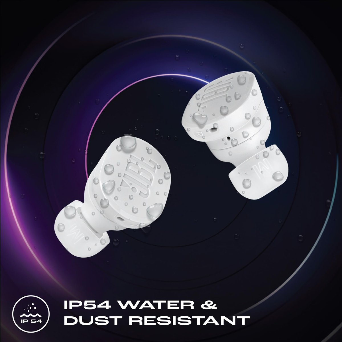 JBL Tune Buds, gürültü azaltma kablosuz kulaklık, Bluetooth 5.3, 48 saate kadar pil ömrü, hızlı şarj, JBL Pure Bass ses, beyaz
