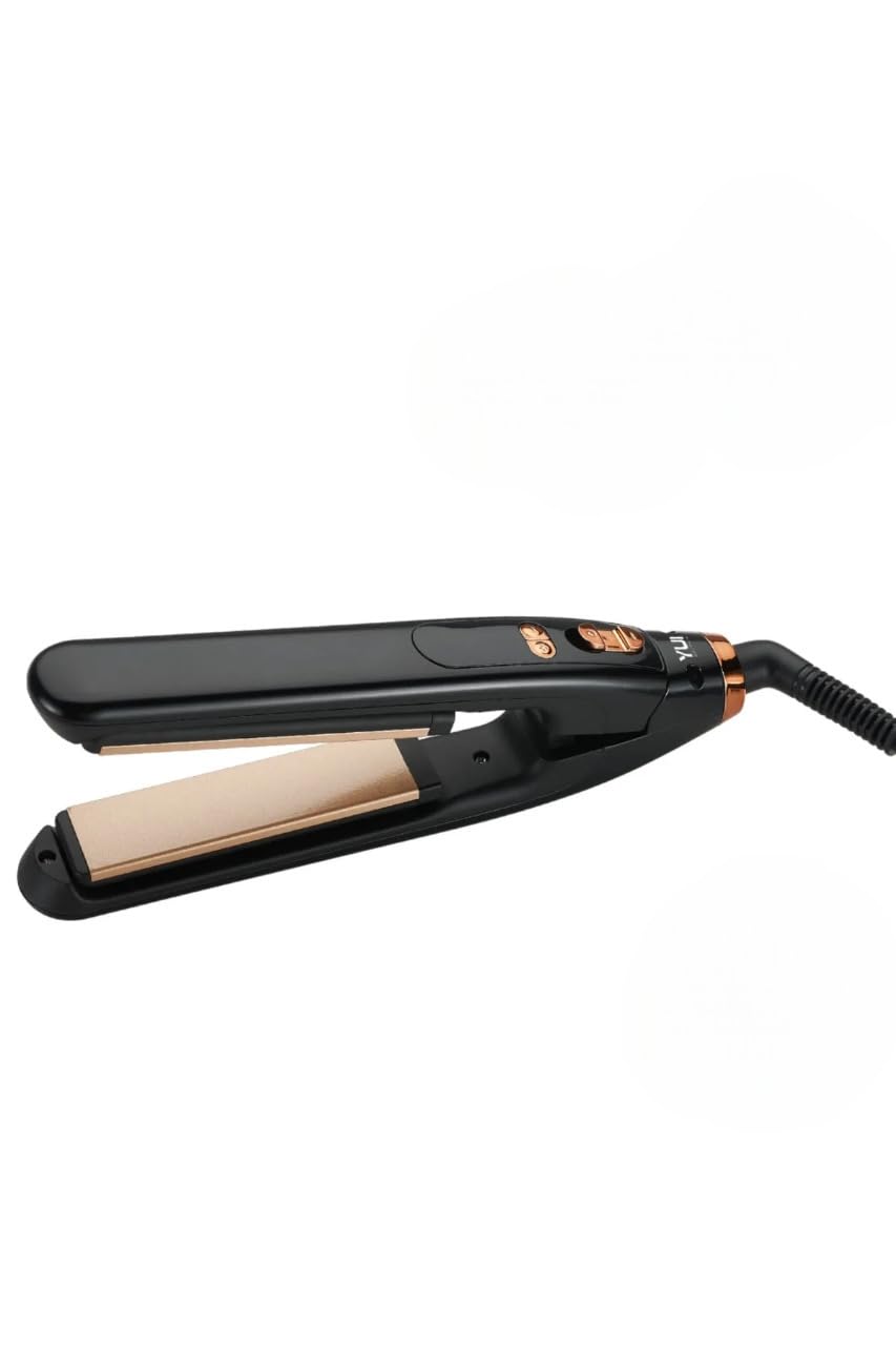 Yui KB2006 Seramik Plaka LED Ekran Mini Saç Düzleştirici ve Şekillendirici Maşa Siyah