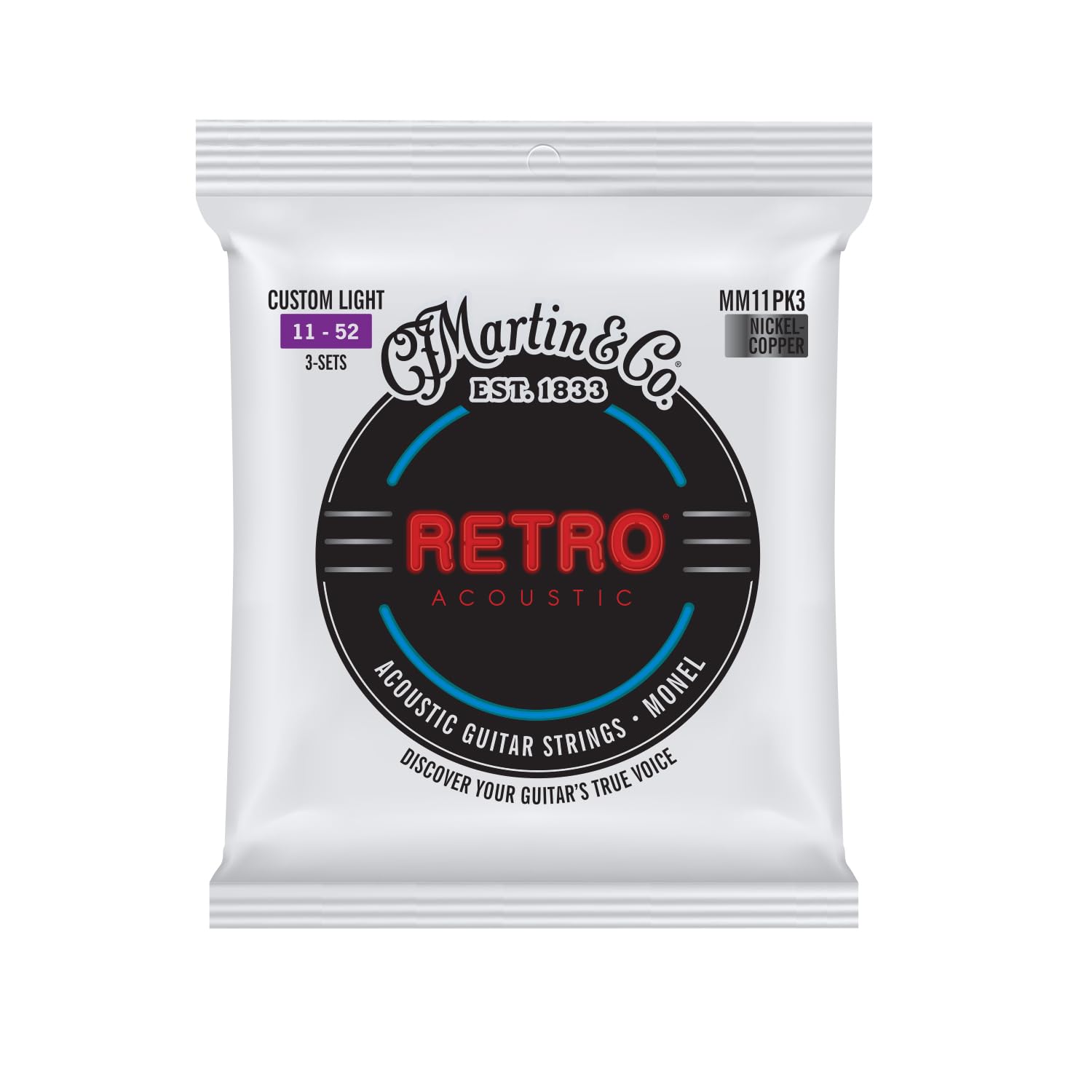 Martin Retro Akustik Özel Işık Monel