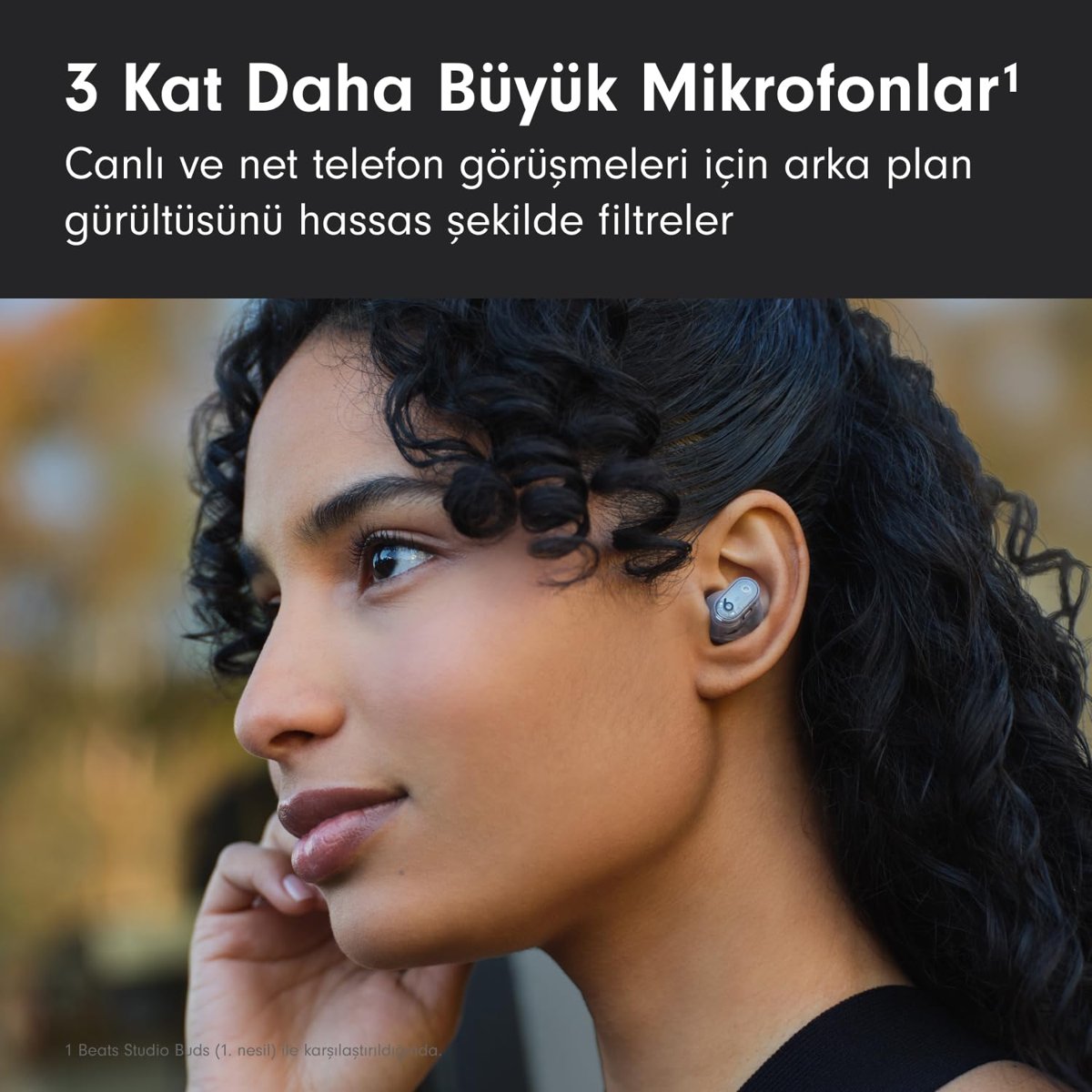 Beats Studio Buds +| Gürültü Önleme Özellikli Gerçek Kablosuz Kulaklık, Apple ve Android ile Gelişmiş Uyumluluk, Yerleşik Mikrofon, Tere Dayanıklı Bluetooth Kulaklık - Krem
