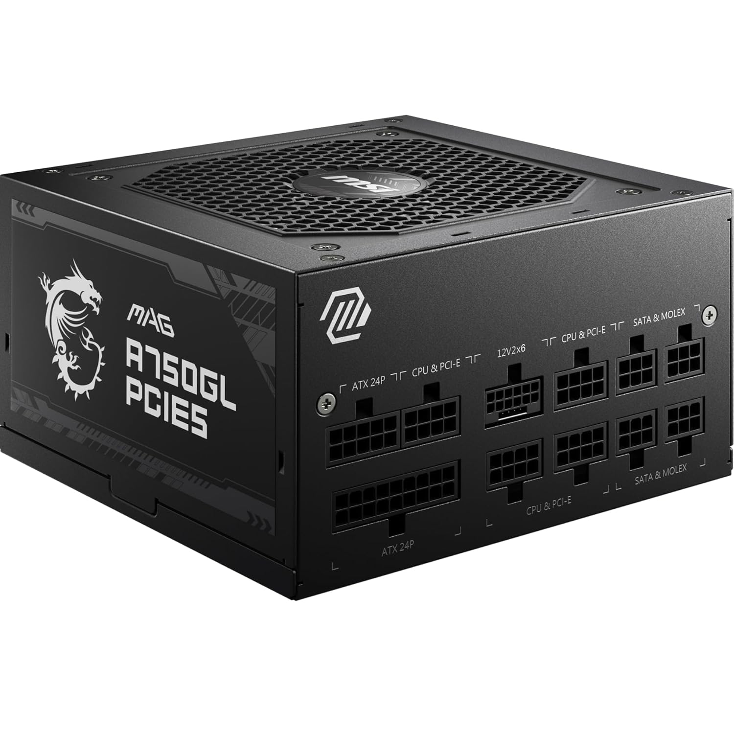 MSI MAG A750GL PCIE5 750W 80+ GOLD POWER SUPPLY