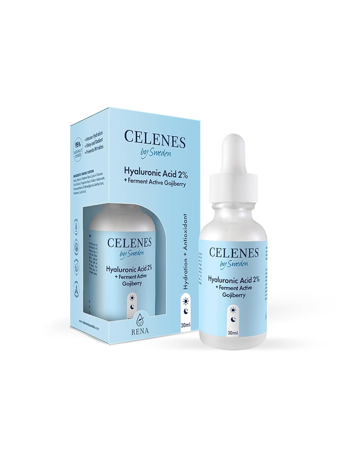 Celenes Hyaluronic Acid 2% + Ferment Active Gojiberry Yüz Serumu