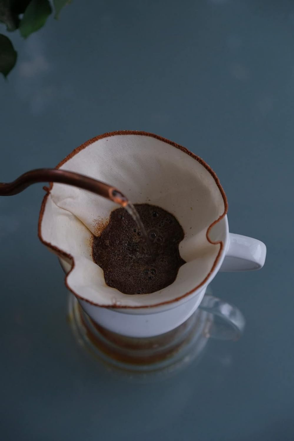 (2 adet) "ÇİFT KATLI" V-60.4 Yıkanabilir, Kumaş, Organik Kahve Filtresi, Ağartılmamış%100 Ham Pamuk - Ekolojik Filtre (2 adet)