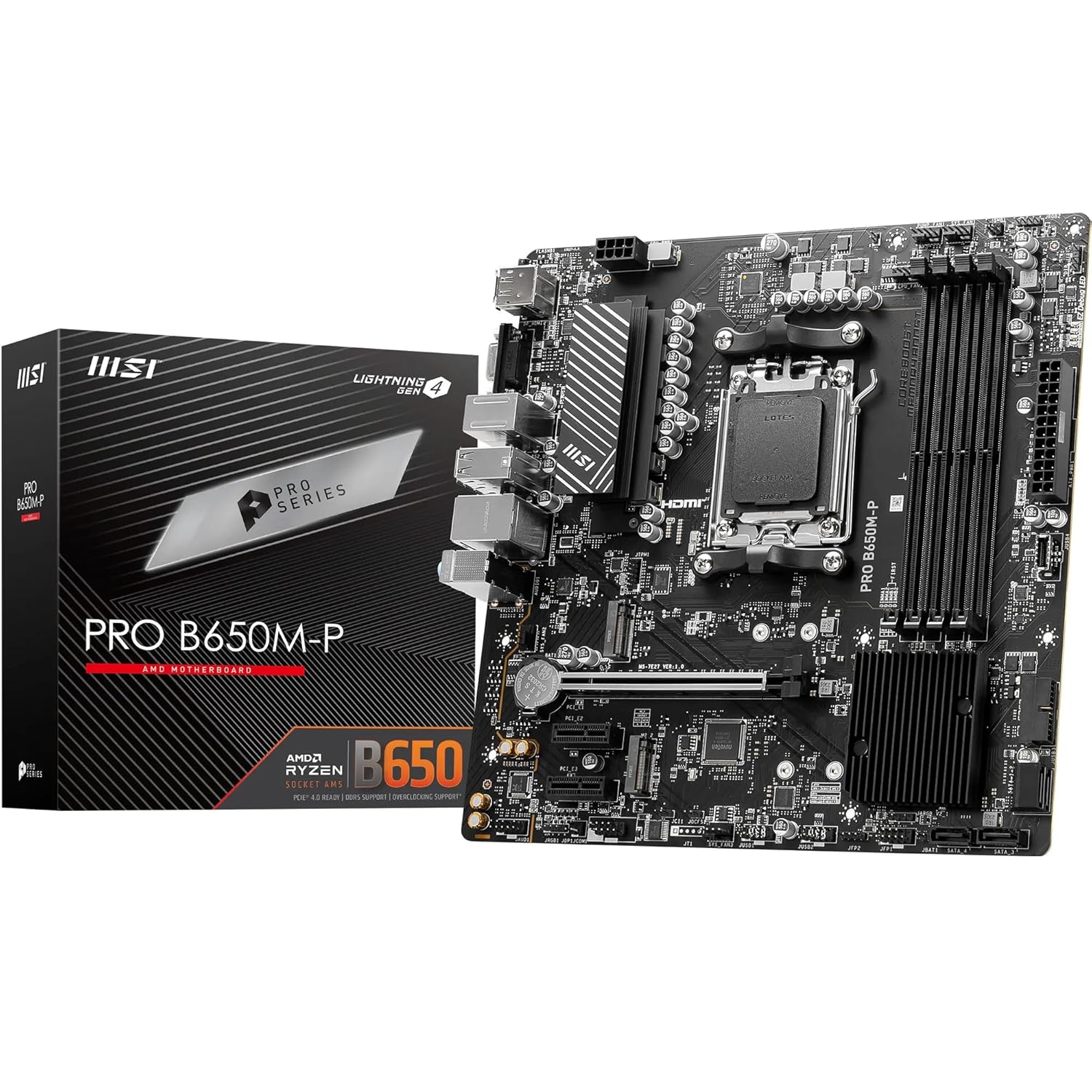 Msi Pro B650M-P AMD B650 AM5 Soket DDR5 6000(OC) MHz mATX Anakart