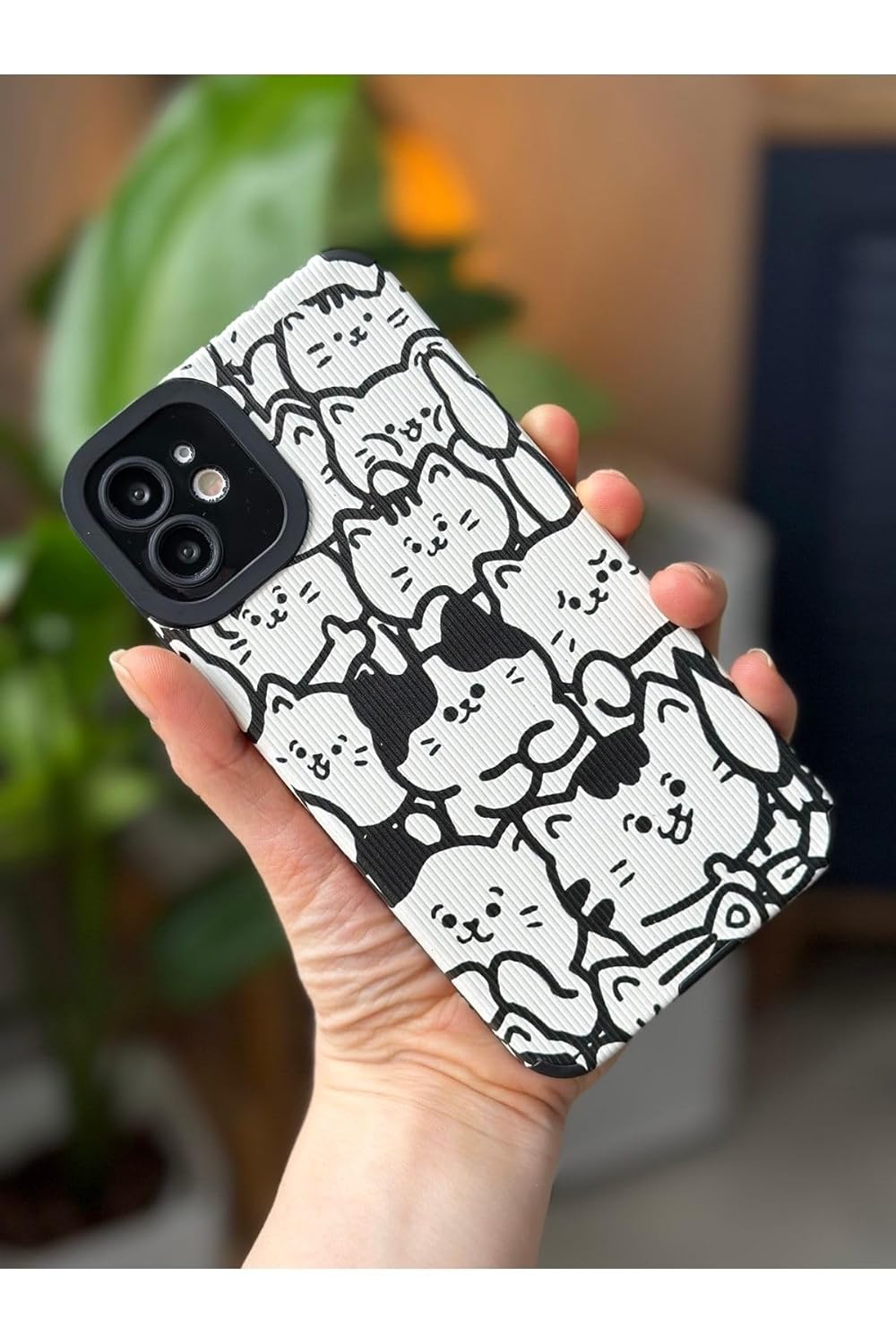 Go Aksesuar Iphone 11 ile Uyumlu Kaplama Tasarımlı Yumuşak Silikon Kamera Korumalı Kılıf