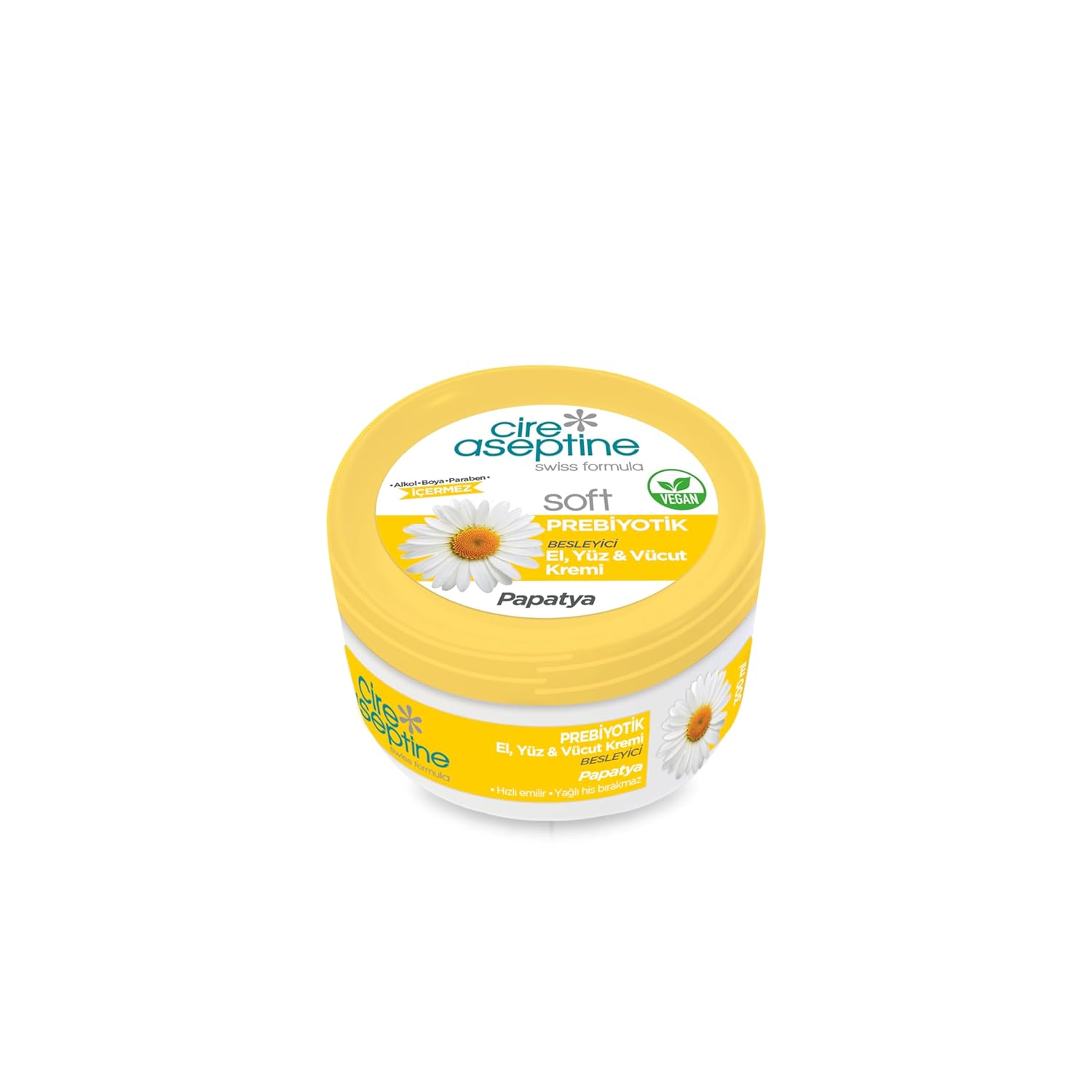 CİRE ASEPTİNE Soft Prebiyotik Papatya El, Yüz ve Vücut Kremi 300 ml