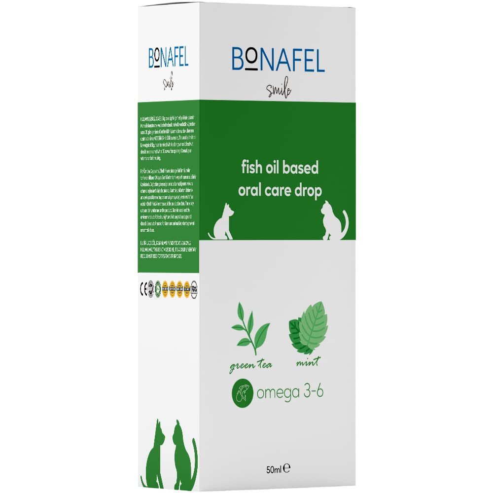 Bonafel Smile Kedi ve Köpekler için Nane ve Yeşil Çay Özlü Ağız Sağlığı Damlası