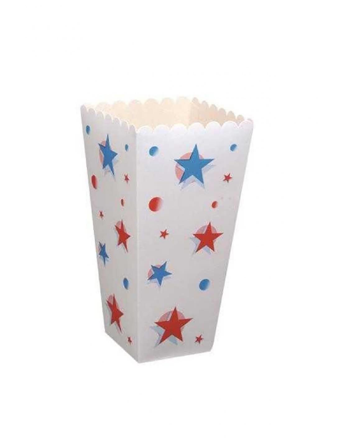 Yıldız Baskılı Patlamış Mısır Kutusu 50 Adet
