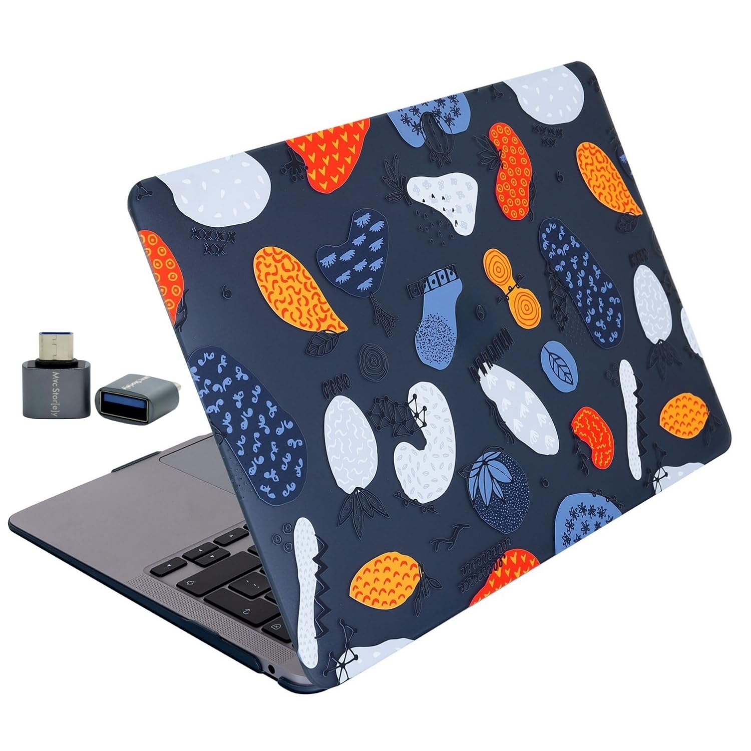 McStorey MacBook Pro 13 inç Kılıf A2338 M1-M2 Uyumlu – Baskılı Sert Kapak, Mat ve Parmak İzi Tutmayan Koruma (A1708 A1706 A1989 A2159 A2251 A2289) Siyah