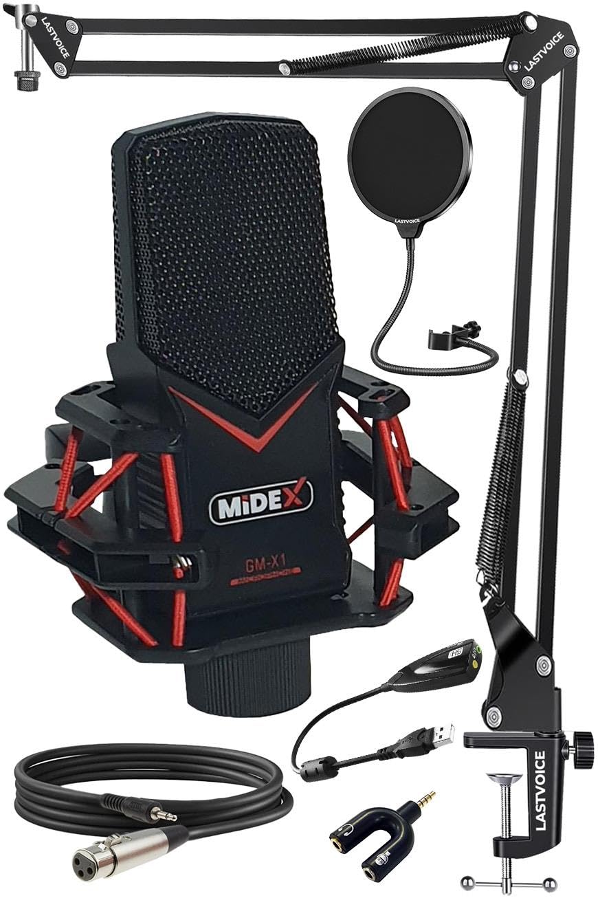 Midex Gaming GMX1ST Oyuncu Mikrofonu Tak Çalıştır Oyun Mikrofonu (Bilgisayar ve Telefon)