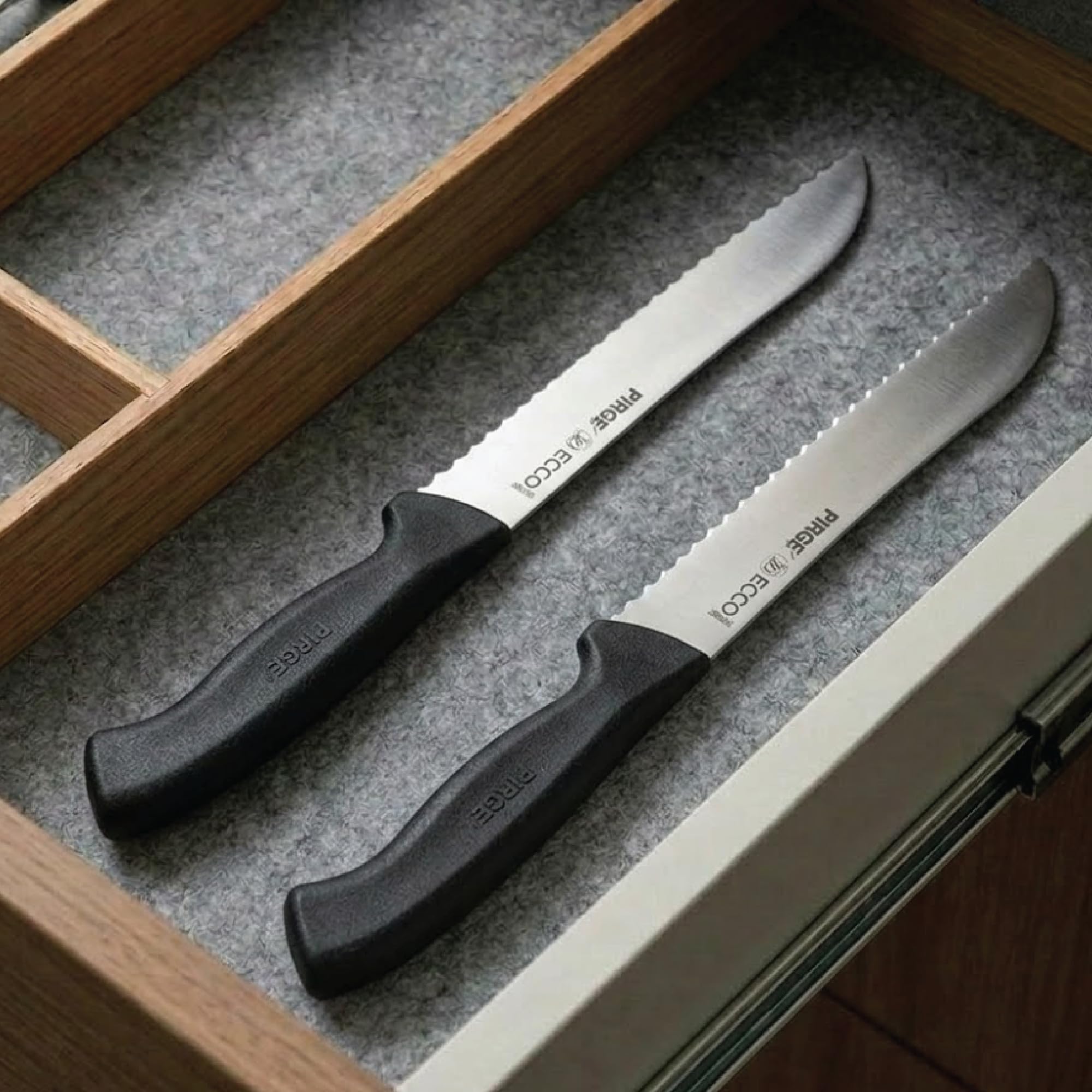 Pirge Ekmek Bıçağı Ecco 38024 17,5cm Siyah