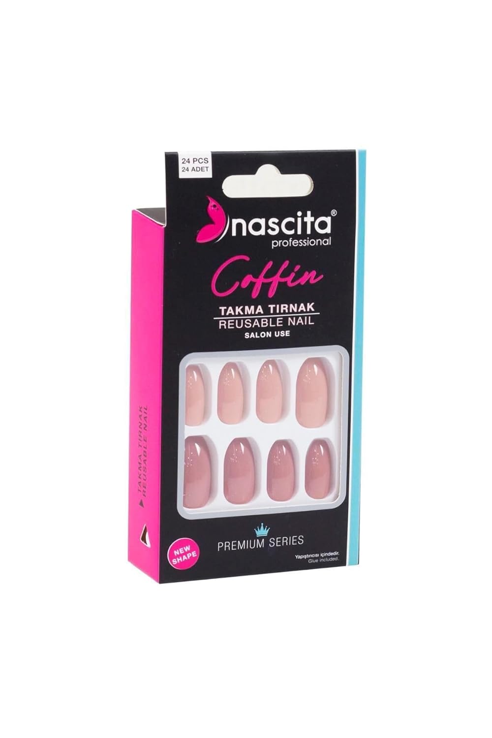 Nascita 24'lü Coffin Renkli Takma Tırnak - 147