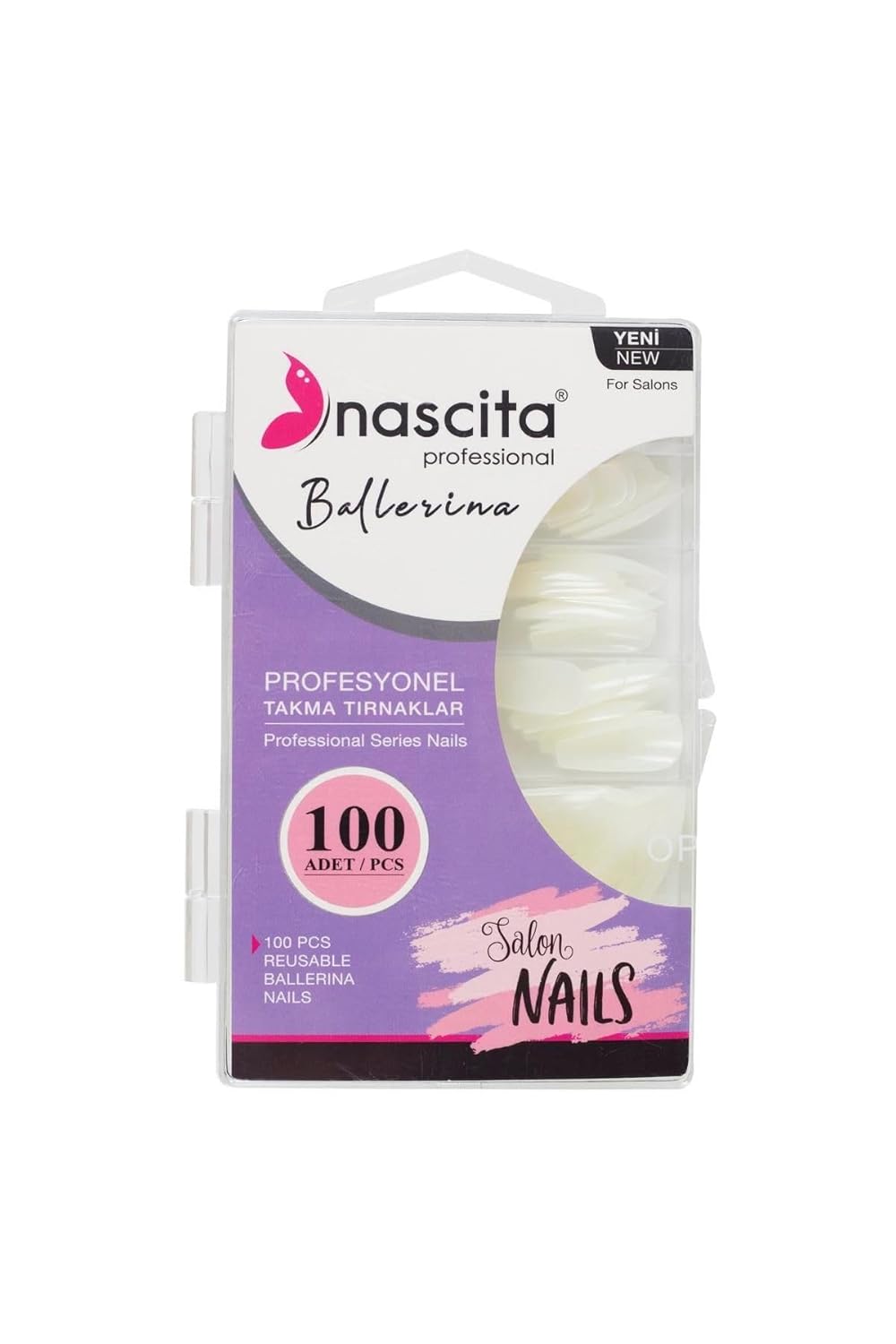 Nascita 100'lü Kutulu Ballerina Takma Tırnak - 168