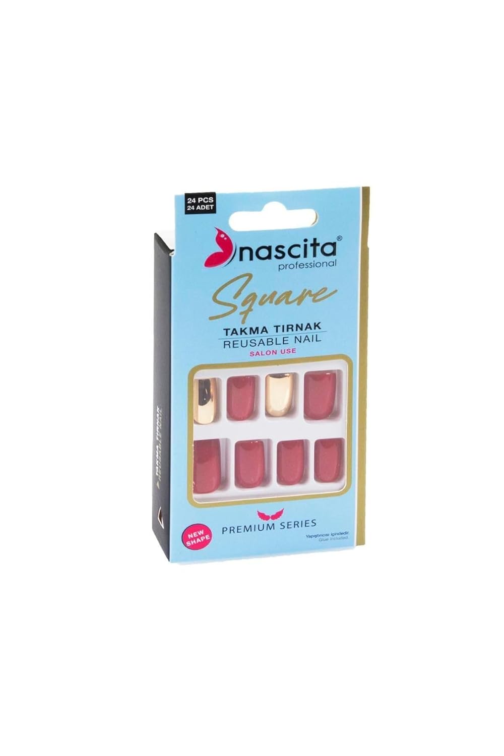 Nascita 24'lü Square Renkli Takma Tırnak - 160