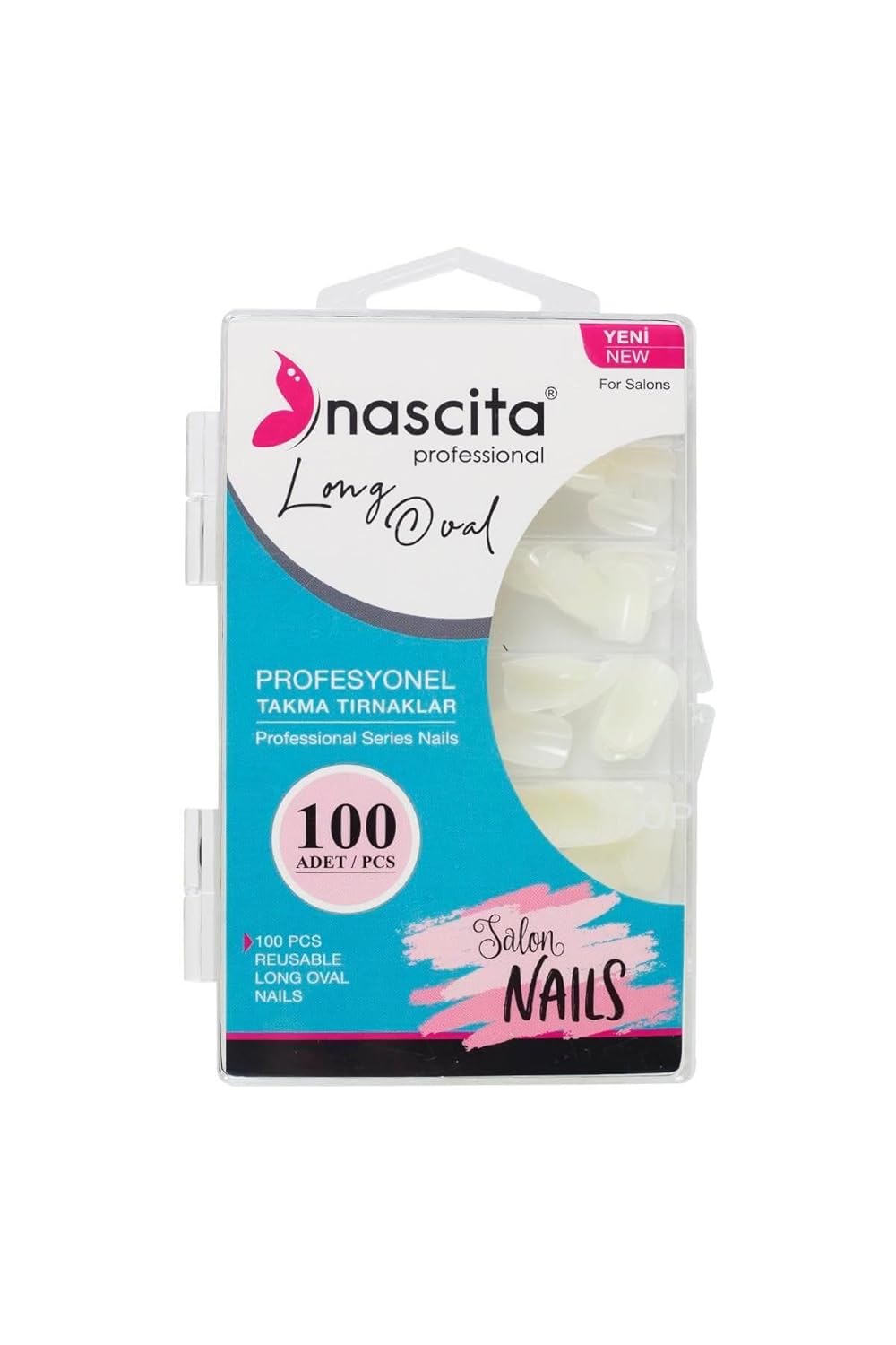 Nascita 100'lü Kutulu Long Oval Takma Tırnak - 165