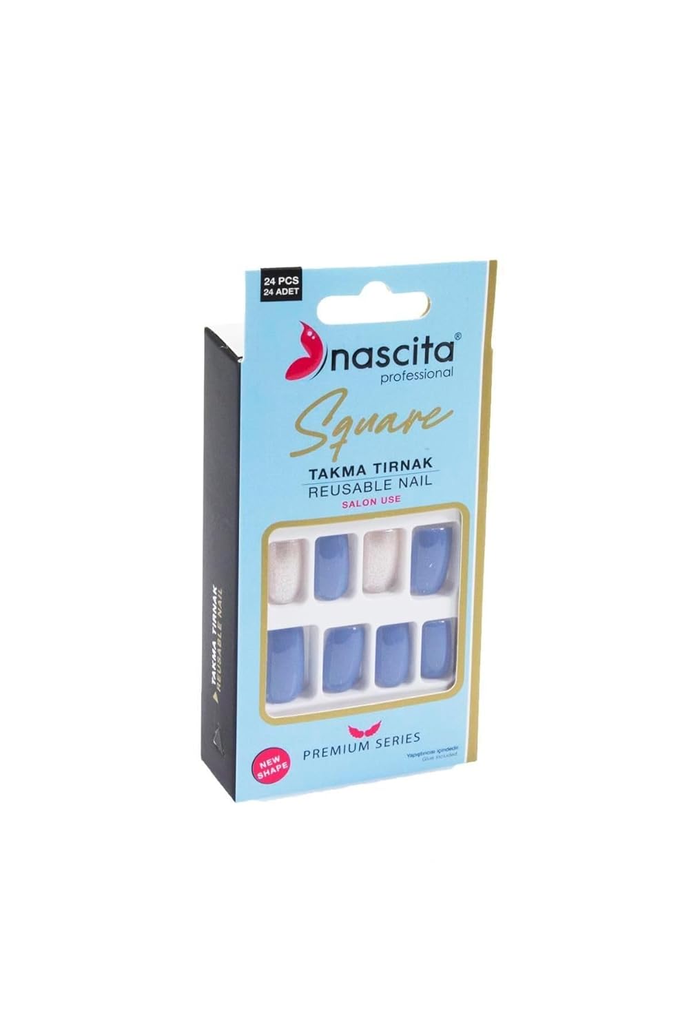 Nascita 24'lü Square Renkli Takma Tırnak - 161