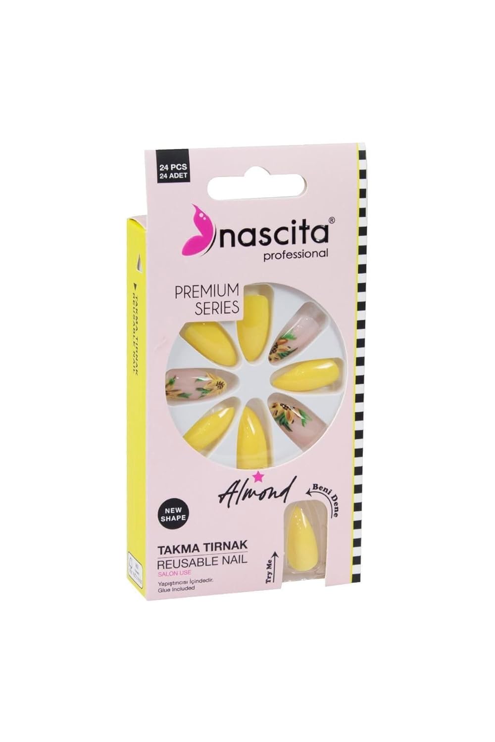 Nascita 24'lü Almond Renkli Takma Tırnak - 153