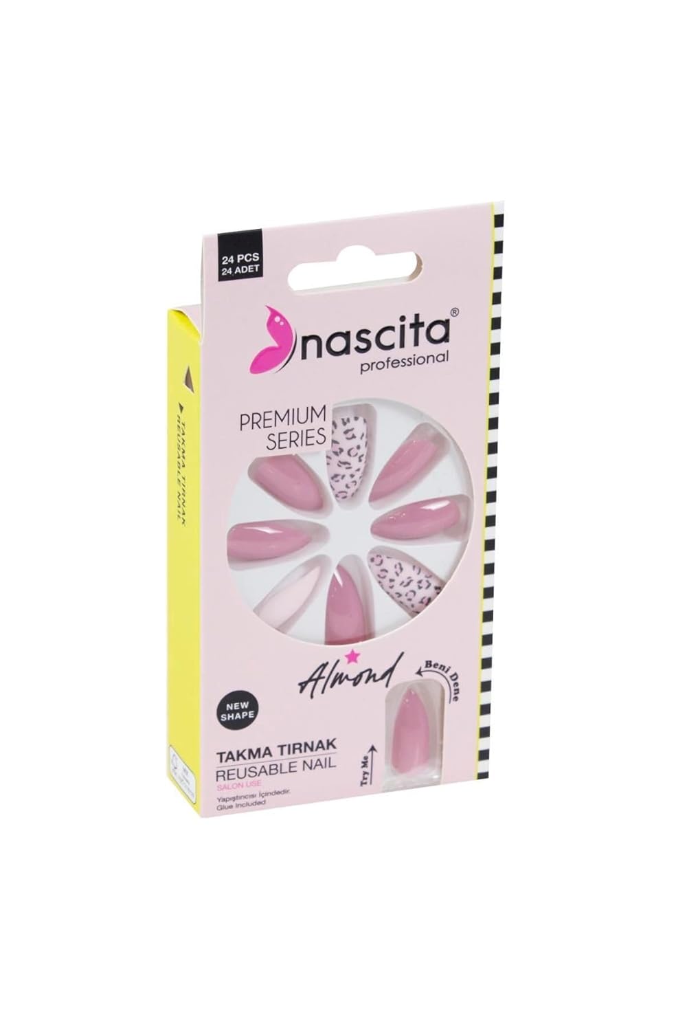 Nascita 24'lü Almond Renkli Takma Tırnak - 149