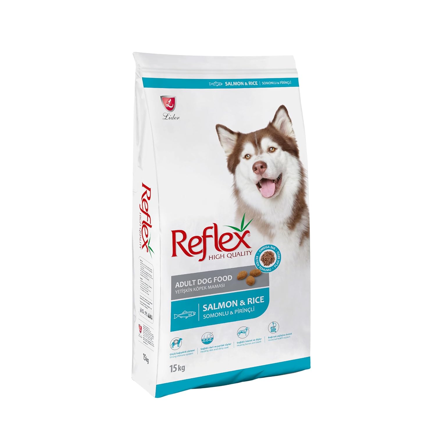 Reflex Somonlu ve Pirinçli Yetişkin Köpek Maması 15 Kg
