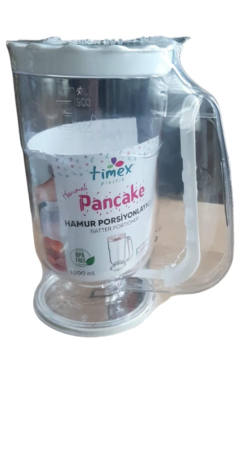 Timex, Hanımeli Pancake 1 Litre Hamur Porsiyonlayıcı (Beyaz)