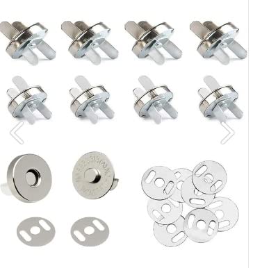 Çanta Cüzdan Örgü Çantaya Mıknatıslı Çıtçıt Mıknatıs Gümüş Renk 100