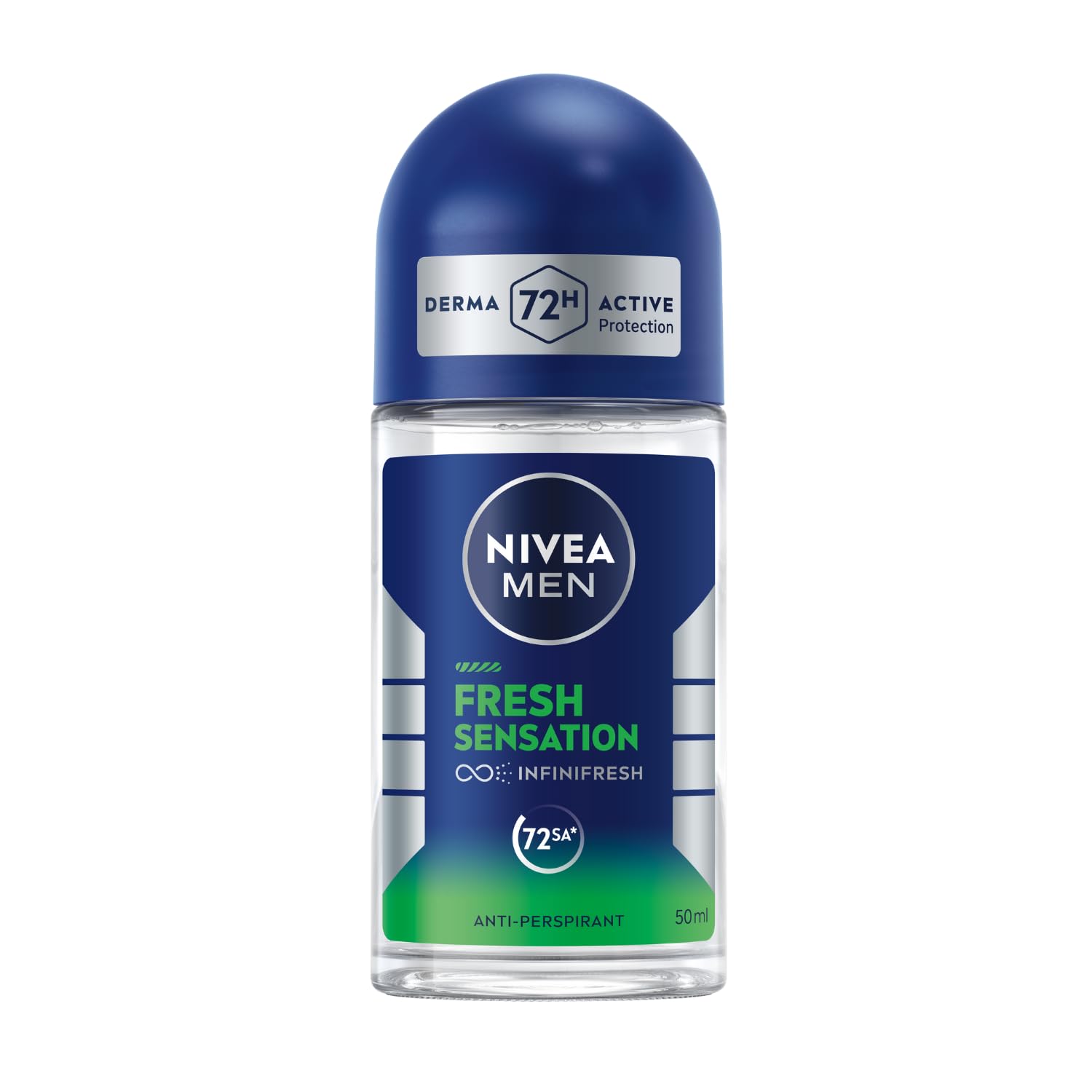 NIVEA Men Fresh Sensation Roll on Deodorant 50 ml,72 Saat Anti-perspirant Koruma