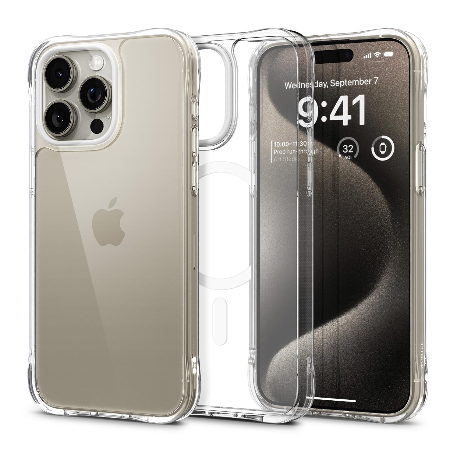 Spigen Ciel by CYRILL iPhone 15 Pro Max ile uyumlu Kılıf Cecile Crystal Clear - ACS06626