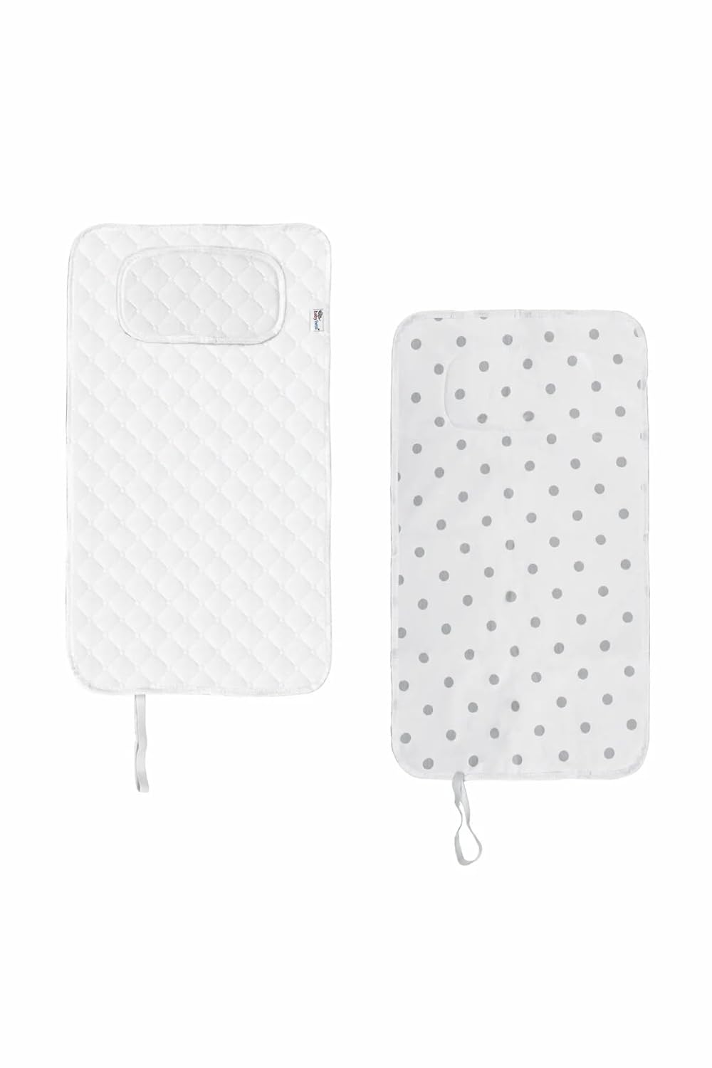 baby'ness Çanta Boy Bebek Alt Açma Pedi, Sıvı Geçirmez, Leke Tutmaz, Puantiyeli, Gri, 40x70cm