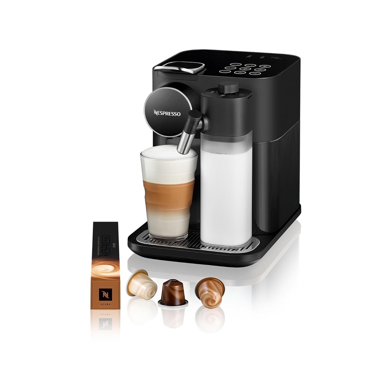 Nespresso F541 Gran Latissima Süt Çözümlü Kahve Makinesi, Siyah