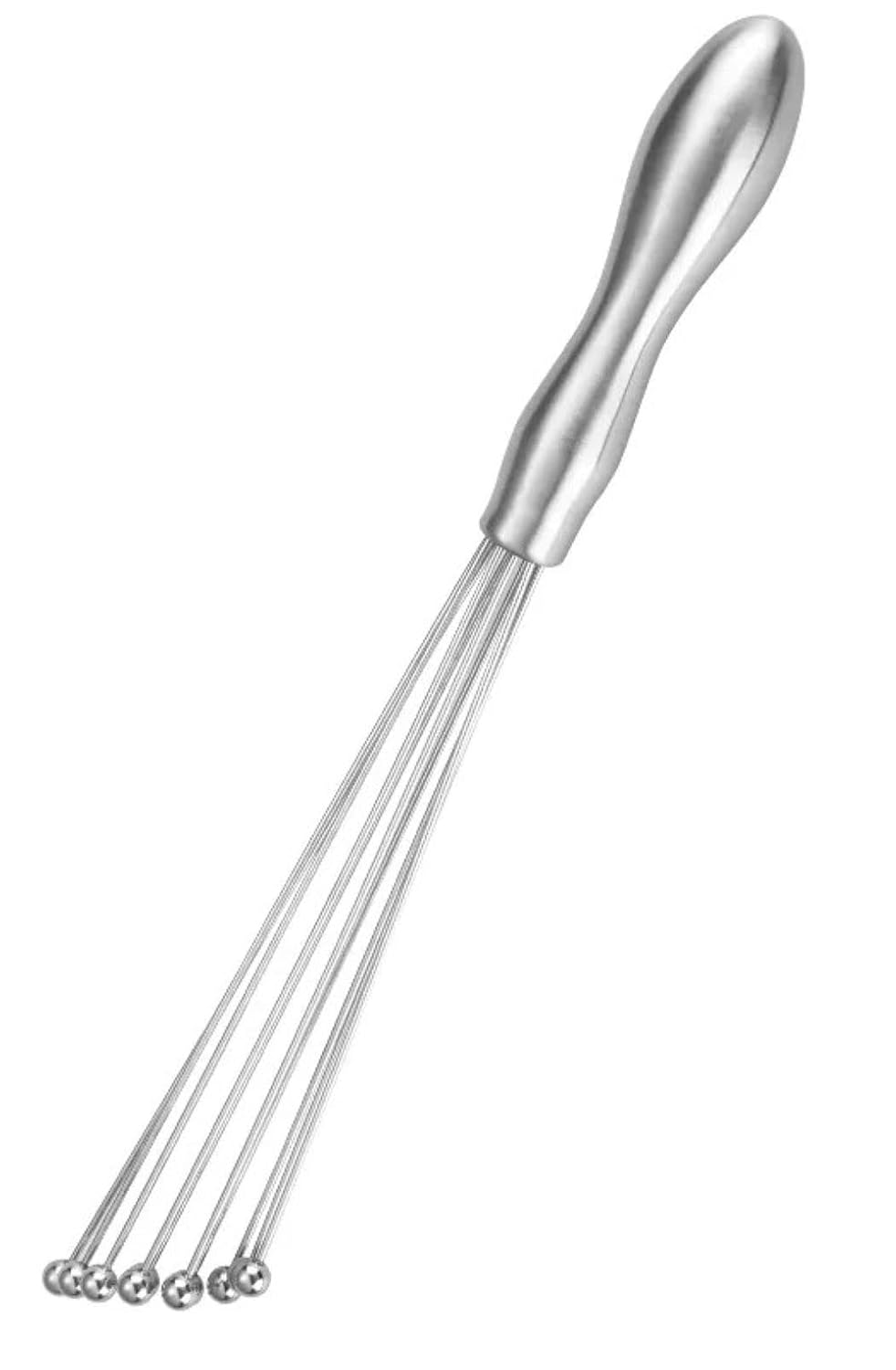 30 cm Paslanmaz Çelik Yeni Nesil Çırpma Teli, Ergonomik Tutma Yeri, Kalın Teller ve Metal Toplar ile - Mutfakta Kullanım İçin İdeal