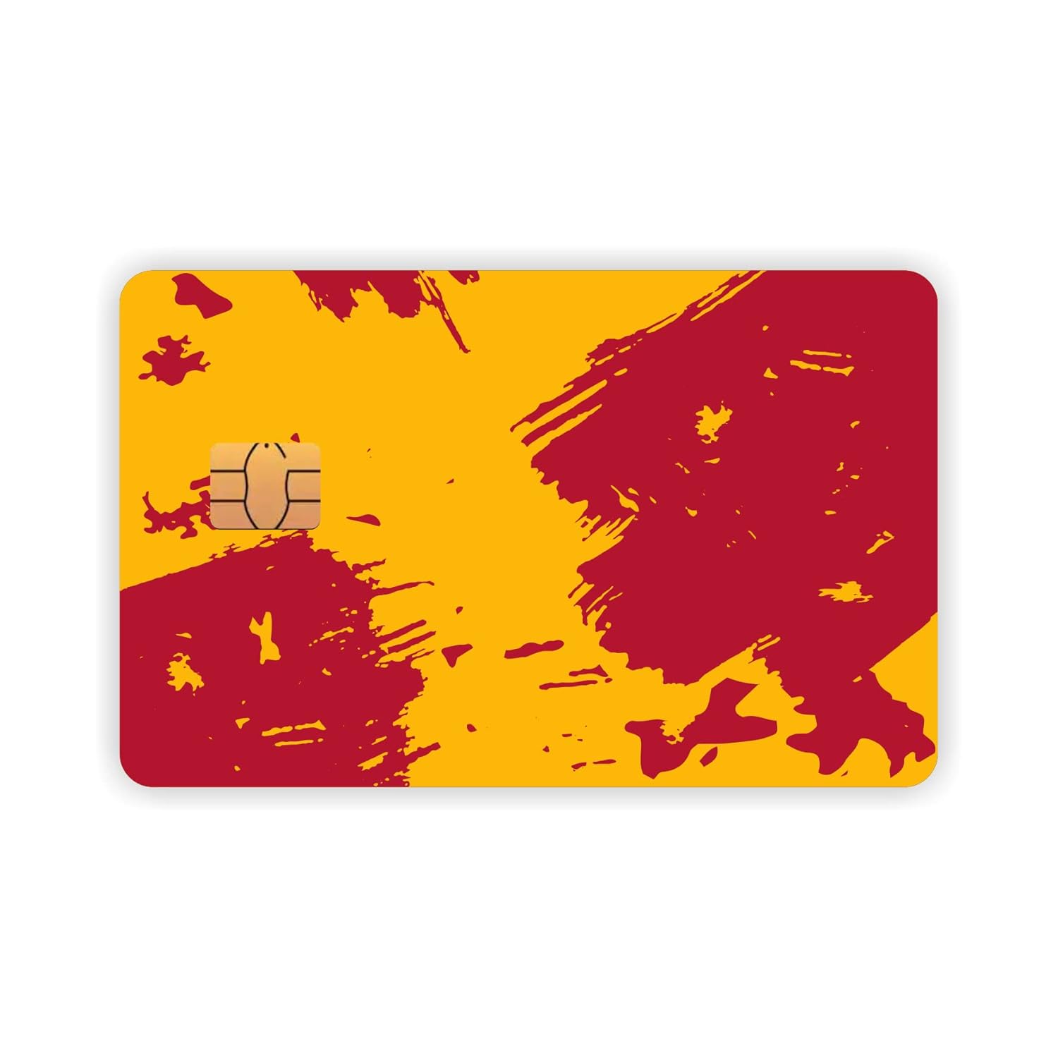 Quart Aksesuar Sarı Kırmızı Kart Kaplama Sticker Kredi Kartı Sticker