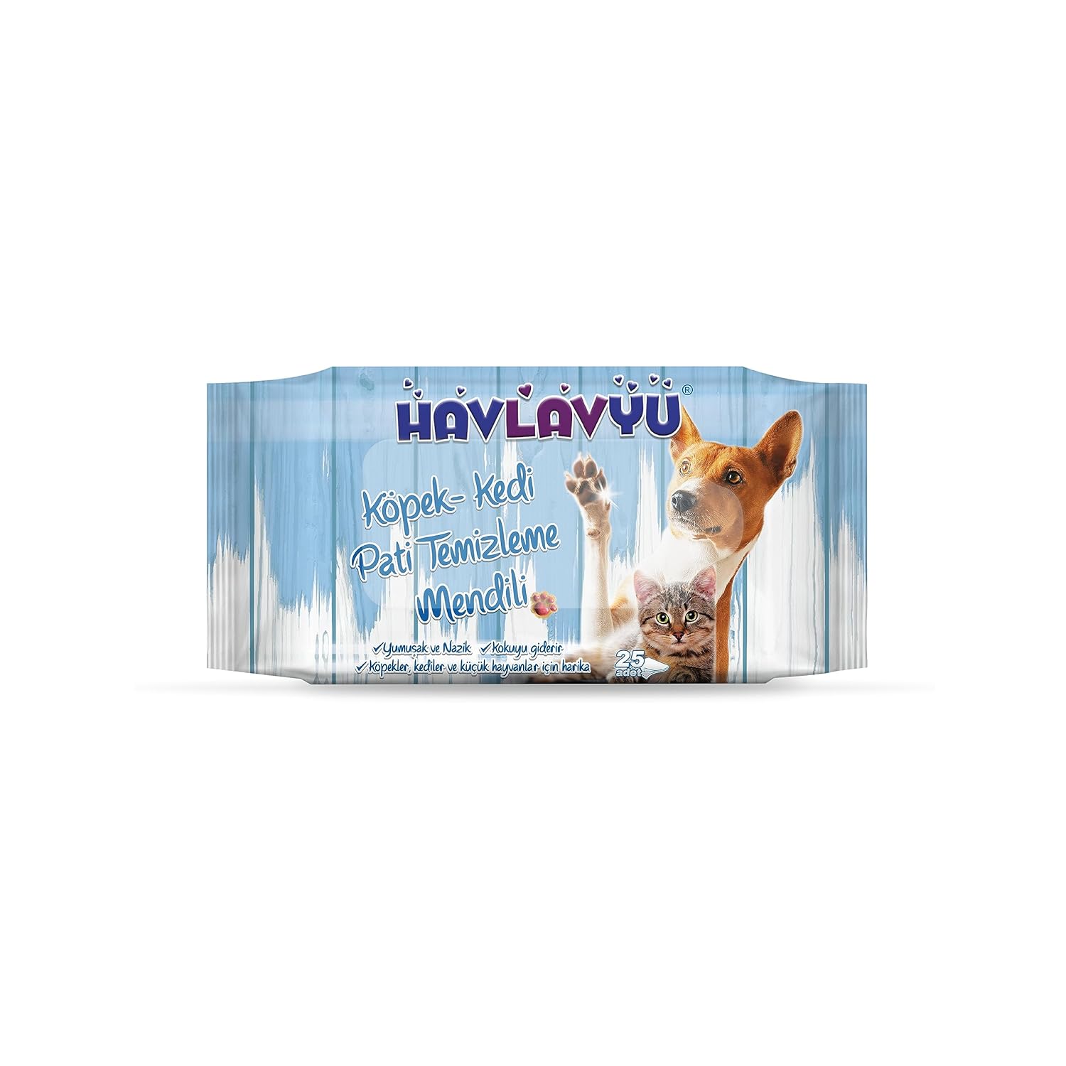 Hops Havlavyu Kedi Köpek Temizleme Mendili 25'li x 12 adet- 300 Yaprak