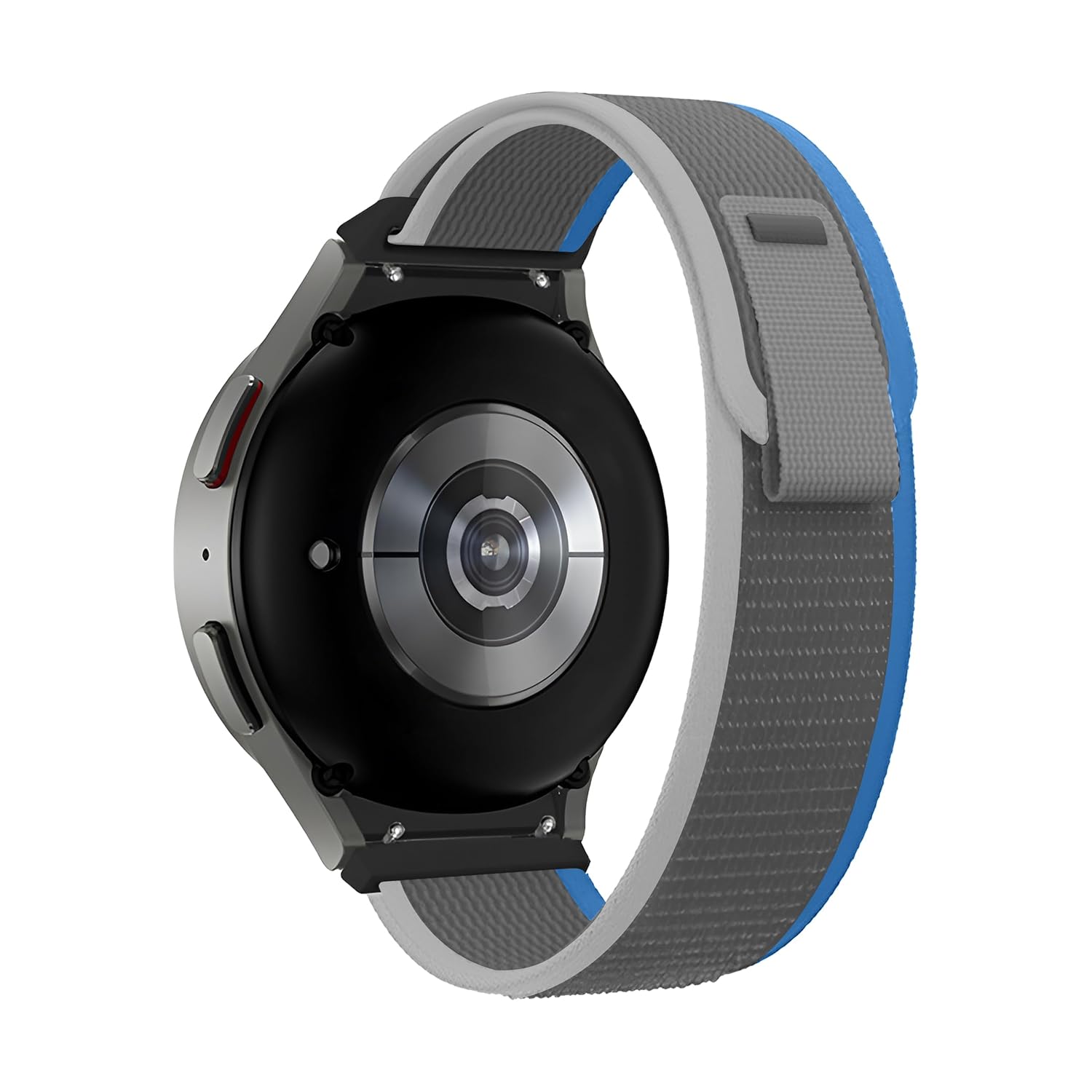 Teknoft Samsung Galaxy Watch 7/6/5/4/FE Serisi (40mm/44mm) Watch 6/4 Classic (47mm/43mm/42mm) Samsung Watch 5 Pro 45mm İçin Hafif ve Bileği Rahatsız Etmeyen 20mm Kavisli Trail Loop Kumaş Kordon