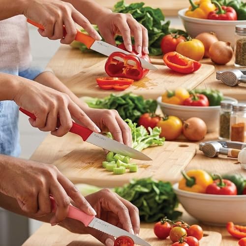 Pure Line Mutfak Bıçak Seti - 3'lü Sivri Soyma Düz Dişli Sebze Mutfak Bıçak Seti