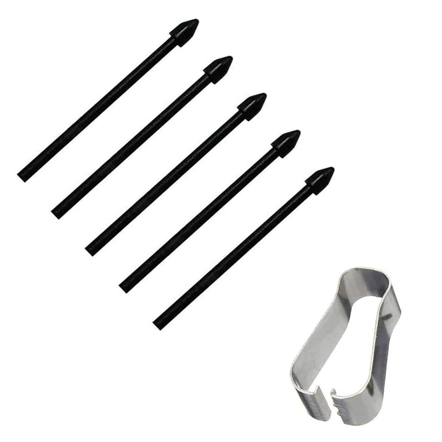 DaiUni S-Pen yedek uçlar Samsung Galaxy Tab S7 FE/Tab S7 / Tab S7+ Plus/Galaxy Tab S8 / Tab S8+ Plus/Tab S8 Ultra için dokunmatik Stylus S Pen Uçlar uç alet seti, 5 adet (siyah)