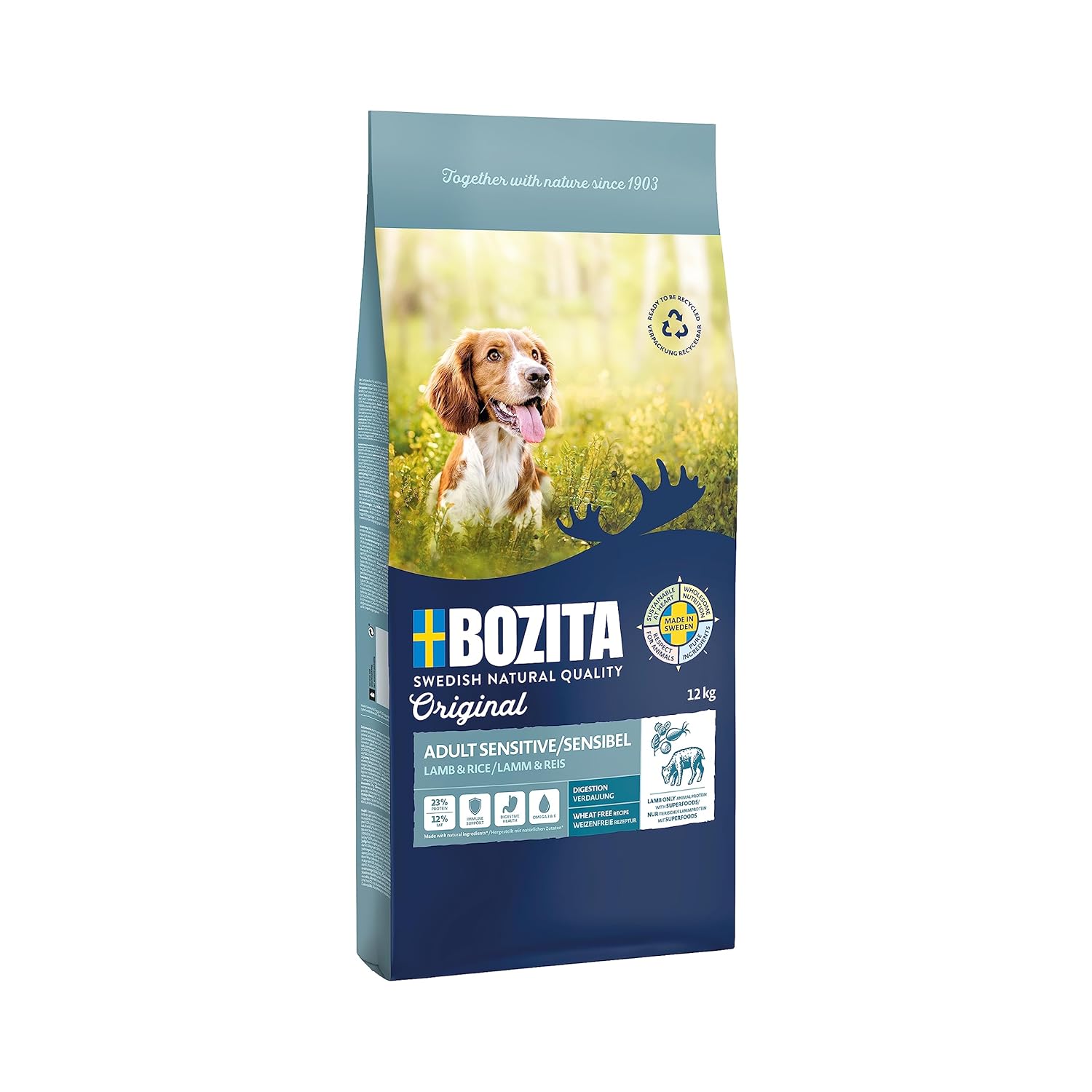 Bozita Original Adult Sensitive Digestion Kuzu Etli Köpek Maması 12 Kg