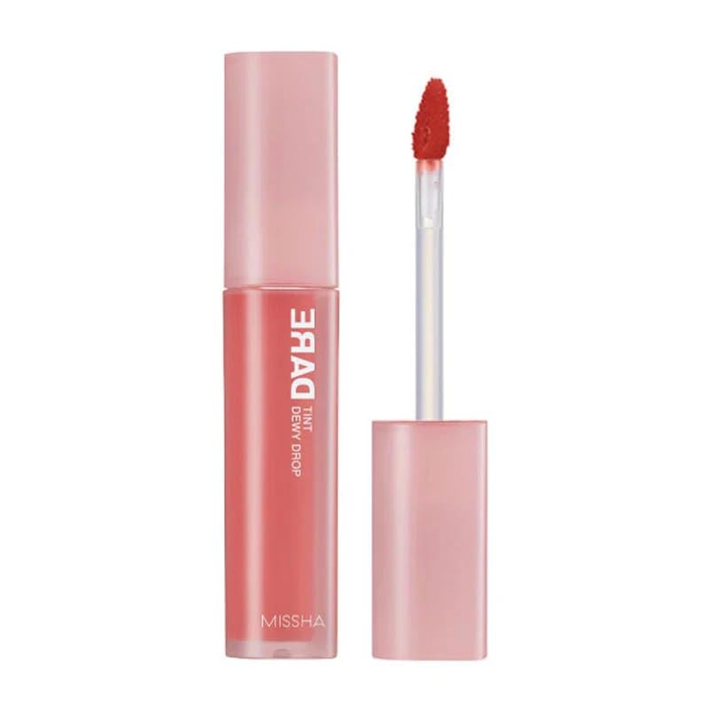 MISSHA Uzun Süre Kalıcı, Nemli Bitiş Sunan Parlak Tint Dare Tint Dewy Drop (Baby Coral)