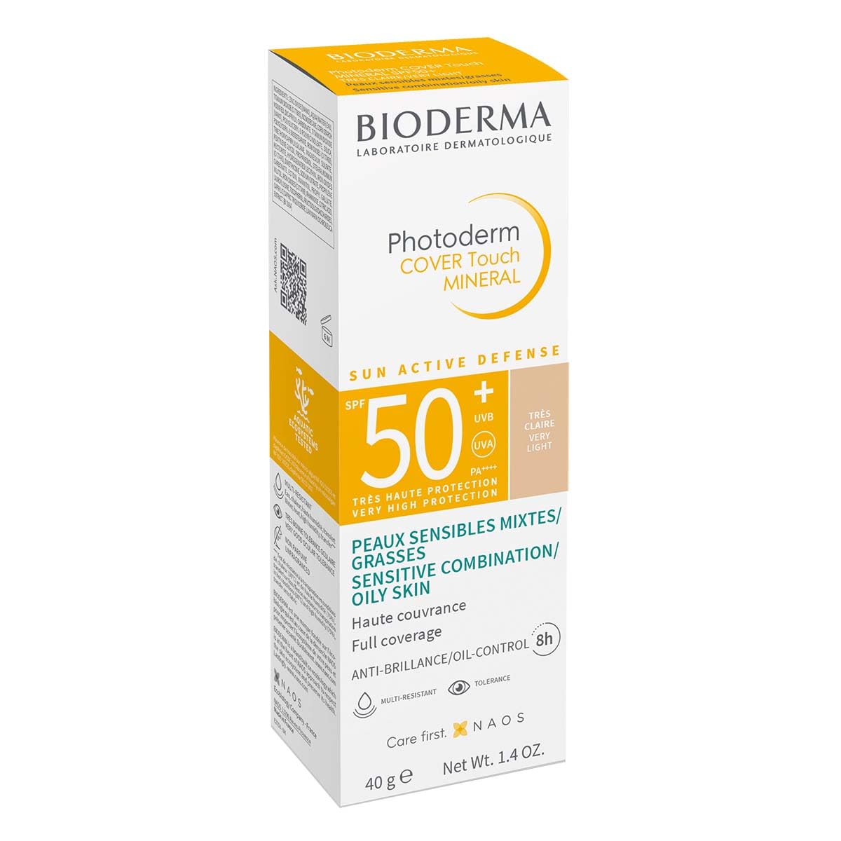 Bioderma Photoderm Cover Touch SPF50+ Very Light Karma ve Yağlı Ciltler için Yoğun Kapatıcı Etkili Yüksek Korumalı Renkli Güneş Kremi 40 ml