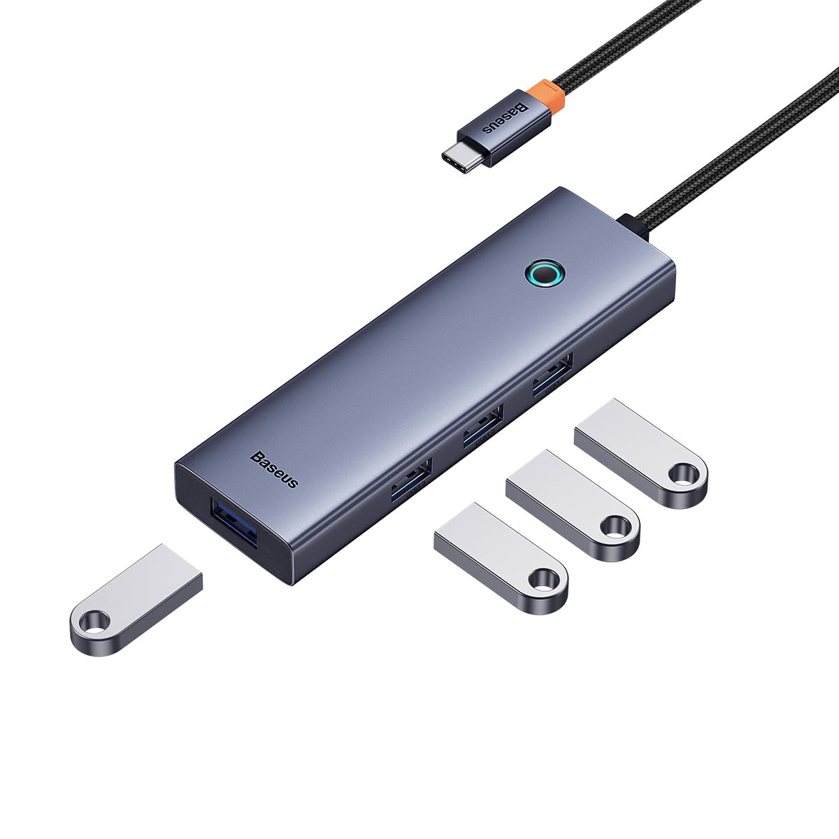 Baseus C to C 4-Port HUB - Uzay Grisi
