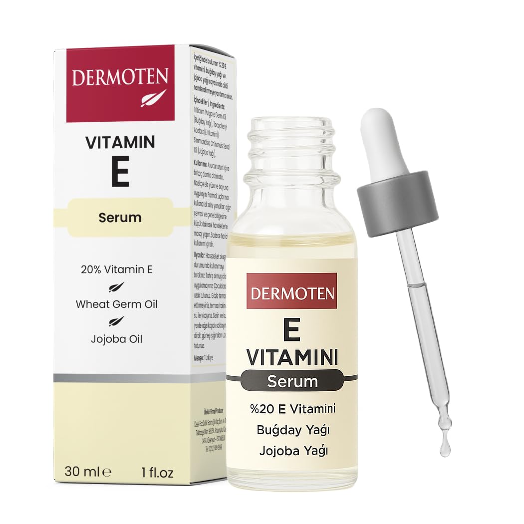 Dermoten E Vitamini Nemlendirici Cilt Bakım Serumu 30 ml